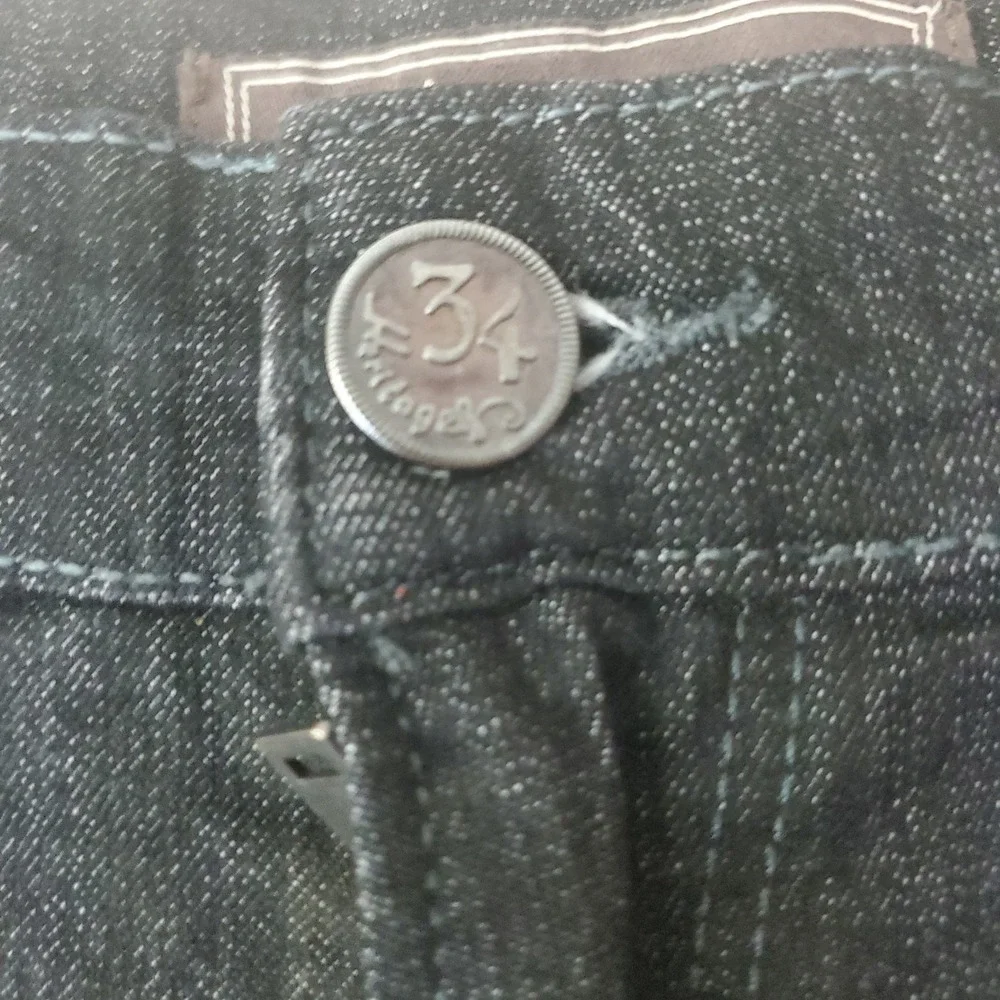 34 Heritage - Size 38/30 Relaxed Straight Black‎ Jeans
